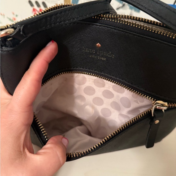 Kate Spade Black Crossbody Bag with Gold Accents - Picture 5 of 6